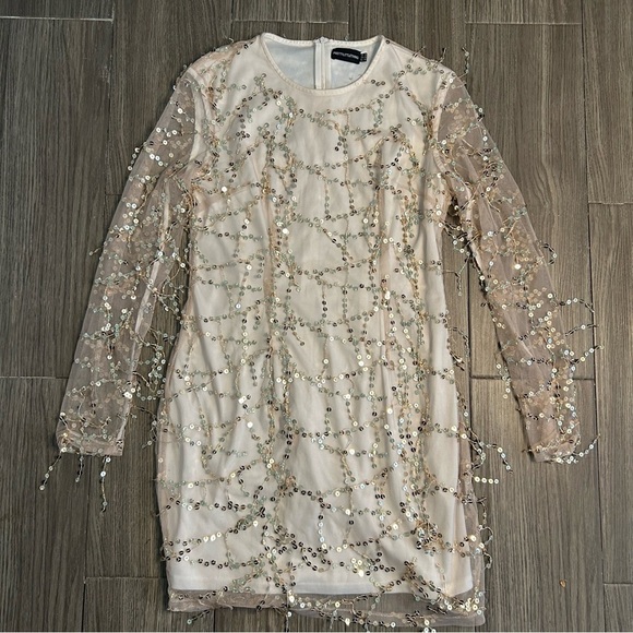 Pretty Little Thing Pink Long Sleeve Midi size 14 (L) - Picture 6 of 6